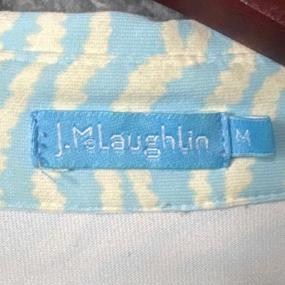 J. McLaughlin Womens Sleeveless Dress Blue Animal Print Nylon Spandex Size M - Picture 7 of 9